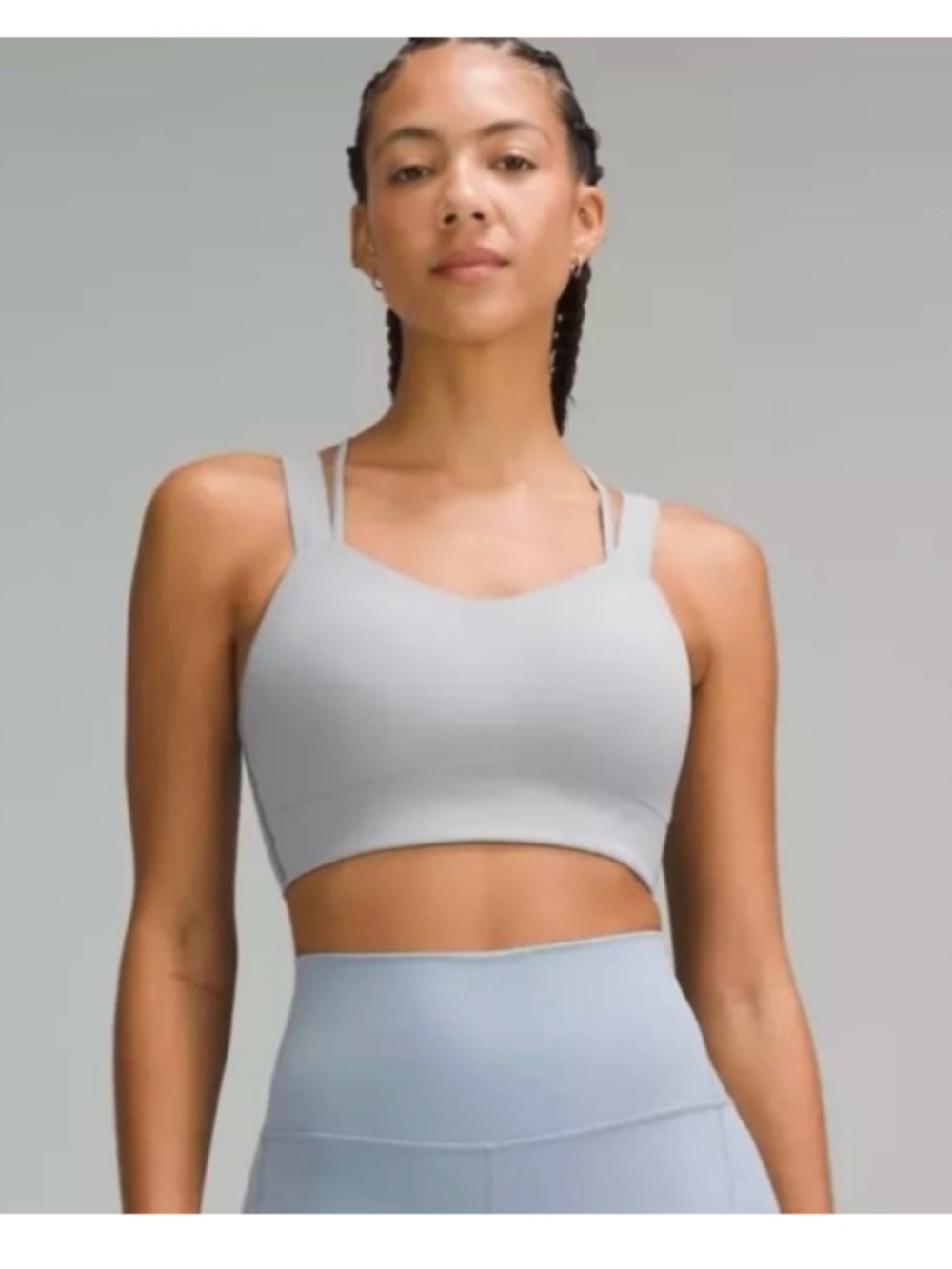 Lululemon Like a Cloud Longline Bra *Light Support, D/DD Cup - Rhino Grey